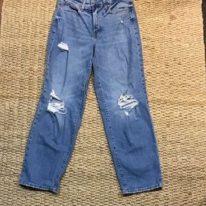 Old Navy Distressed O.G.Loose High-Rise Jeans Size 8